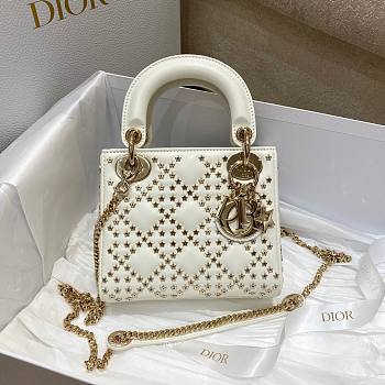 Dior Lady Lucky White Mini Bag