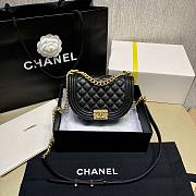  Chanel Small Boy Messenger Black Bag - 2