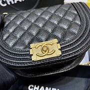  Chanel Small Boy Messenger Black Bag - 6