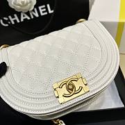 Chanel Small Boy Messenger White Bag - 3