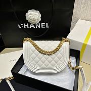 Chanel Small Boy Messenger White Bag - 6