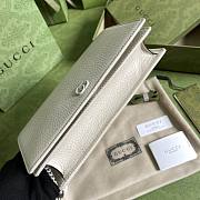 Gucci GG white chain wallet 497985 - 5