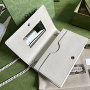 Gucci GG white chain wallet 497985 - 6