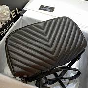 Chanel Chevron Lambskin Black Gold Hardware Large Backpack  - 5