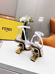 FENDI FIRST Fendace white heels 9.5cm - 6