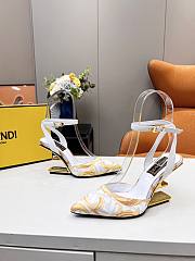 FENDI FIRST Fendace white heels 9.5cm - 5