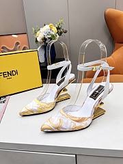 FENDI FIRST Fendace white heels 9.5cm - 3