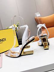 FENDI FIRST Fendace white heels 9.5cm - 2