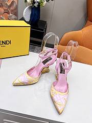 FENDI FIRST Fendace pink heels 9.5cm - 3