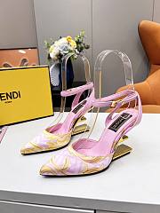 FENDI FIRST Fendace pink heels 9.5cm - 5