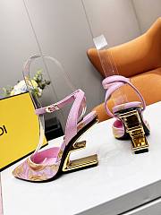 FENDI FIRST Fendace pink heels 9.5cm - 4