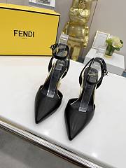 FENDI FIRST Fendace black leather heels 9.5cm - 6