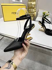 FENDI FIRST Fendace black leather heels 9.5cm - 2