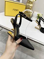 FENDI FIRST Fendace black leather heels 9.5cm - 3