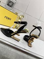 FENDI FIRST Fendace black leather heels 9.5cm - 4