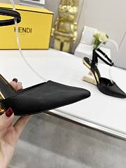 FENDI FIRST Fendace black leather heels 9.5cm - 5