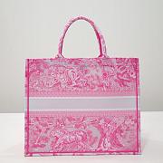 Dior book tote pink transparent large bag - 3