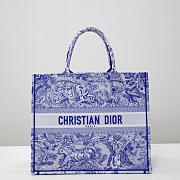 Dior book tote blue transparent large bag - 1