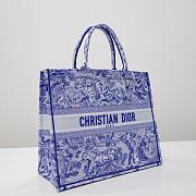 Dior book tote blue transparent large bag - 2