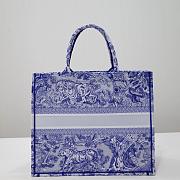 Dior book tote blue transparent large bag - 3