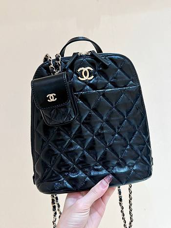 Chanel black backpack