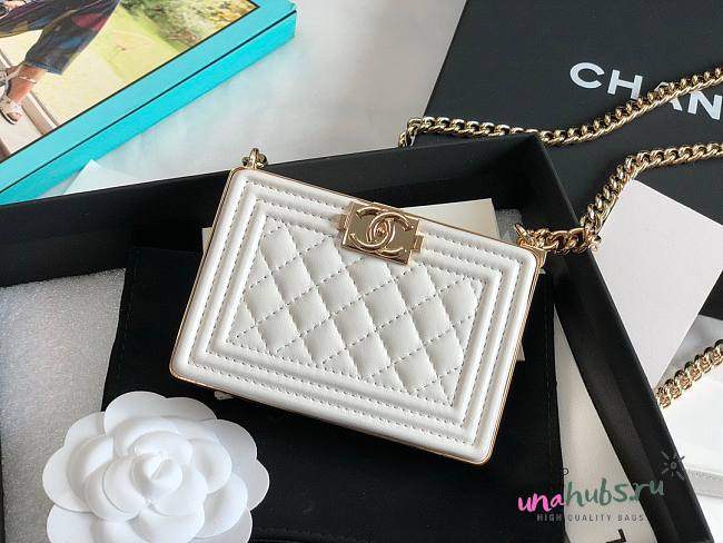 Chanel mini boy 22A gold bag - 1