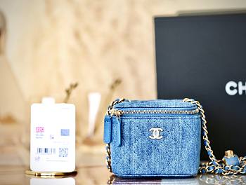 Chanel mini box denim bag