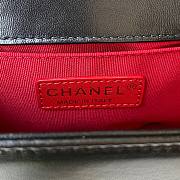 Chanel mini leboy black flap bag - 6