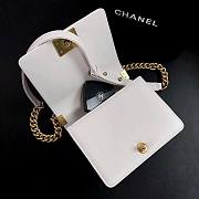 Chanel mini leboy white flap bag - 3