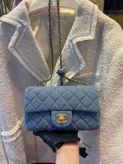 Chanel Denim Blue Small Flap Bag  - 1