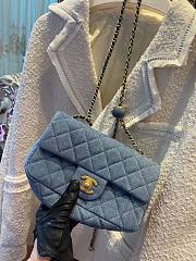 Chanel Denim Blue Small Flap Bag  - 6