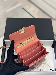 Chanel super mini handle orange bag - 3