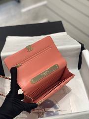 Chanel woc small handle orange bag - 6