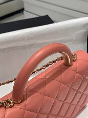 Chanel woc small handle orange bag - 5