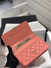 Chanel woc small handle orange bag - 4