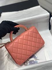 Chanel woc small handle orange bag - 3