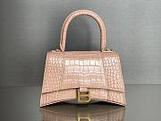 Balenciaga hourglass beige crocodile XS bag - 2