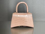 Balenciaga hourglass beige crocodile XS bag - 5