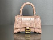 Balenciaga hourglass beige crocodile bag - 1