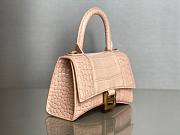 Balenciaga hourglass beige crocodile bag - 4