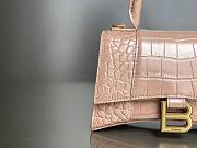 Balenciaga hourglass beige crocodile bag - 6