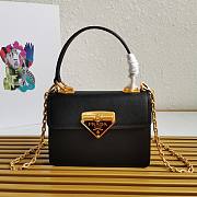 Prada Saffiano Leather Symbole Black Bag 1BN021 - 1