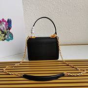 Prada Saffiano Leather Symbole Black Bag 1BN021 - 6