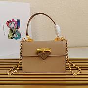 Prada Saffiano Leather Symbole Beige Bag 1BN021 - 1