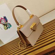 Prada Saffiano Leather Symbole Beige Bag 1BN021 - 6