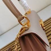 Prada Saffiano Leather Symbole Beige Bag 1BN021 - 4