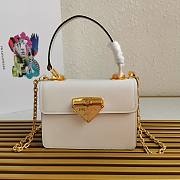 Prada Saffiano Leather Symbole white Bag 1BN021 - 1