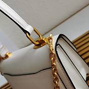 Prada Saffiano Leather Symbole white Bag 1BN021 - 6