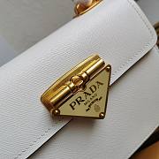 Prada Saffiano Leather Symbole white Bag 1BN021 - 5