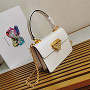 Prada Saffiano Leather Symbole white Bag 1BN021 - 4